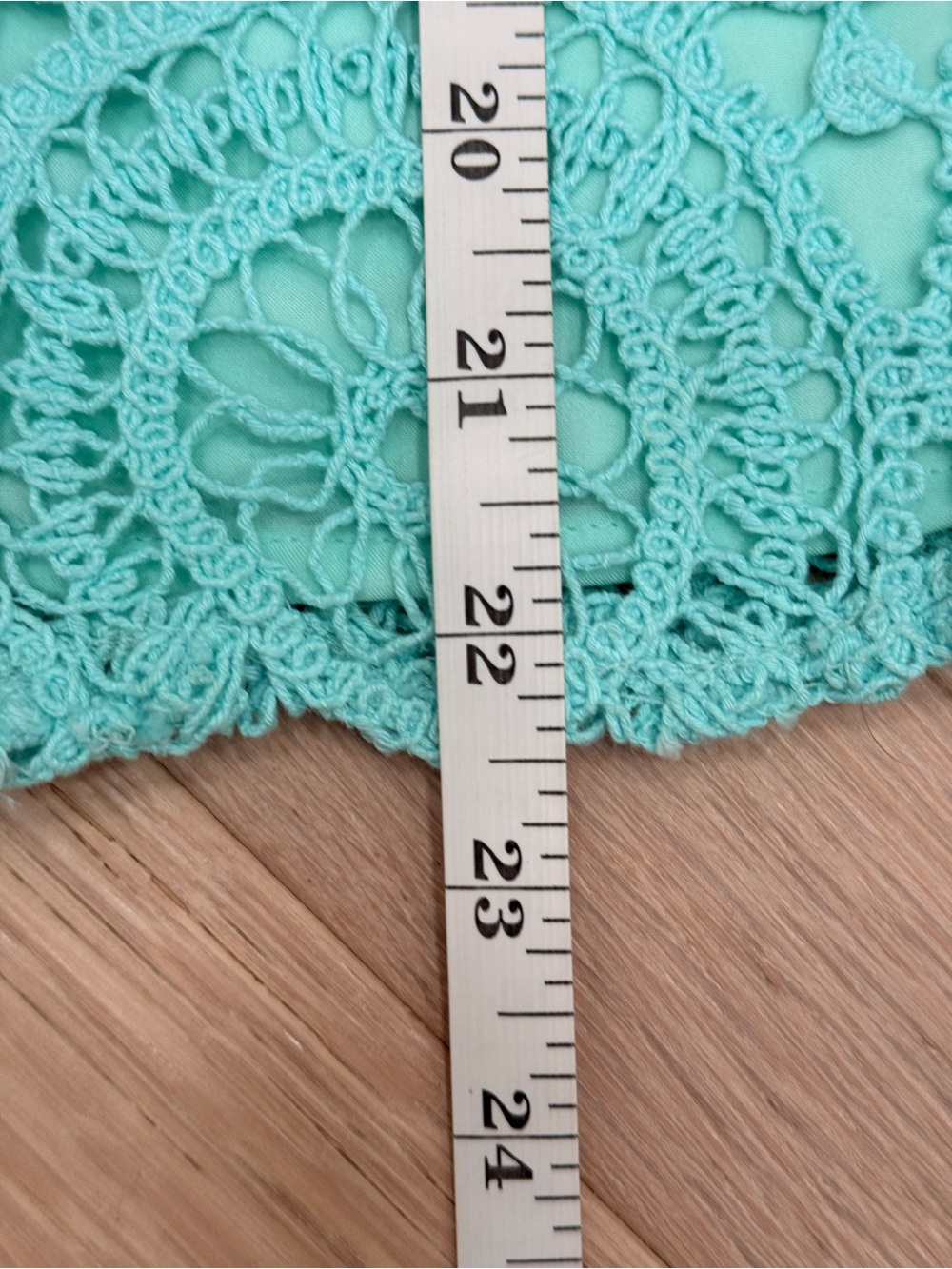Sail to Sable Mint Eyelet Cowl Neck Top - Picture 7 of 9